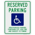 thumbnail image 1 of Tennessee Handicap Parking Sign, Reserved Parking, 24x30 Reflective Aluminum EGP, 1 of 1