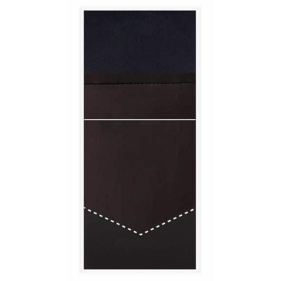 Jacob Alexander Men's Pre-Folded Rectangular Pocket Square Handkerchief Hanky - Black
