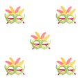 thumbnail image 2 of Monstrate DIY Plume anteojos marco carnaval gafas rendimiento decoración fiesta favores gafas foto Prop rosa amarillo Type2 NO2, 2 of 6