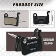 thumbnail image 3 of Bike Disc Brake Pads BUCKLOS BRP-02 2 Pair 4 Pair Bicycle Disk Brake Pads Steel metal back plate Resin Creamic Semi-Metallic for Zoom/Shimano Deore XT XTR LX SLX MTB/Road, 3 of 6