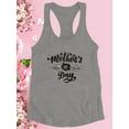 thumbnail image 3 of Mother's Day Flower Doodle Racerback Tank Women -Image by Shutterstock, Female Medium, 3 of 4