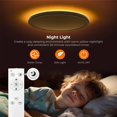thumbnail image 4 of SHILIU-12in LED Flush Mount Ceiling Light Fixture with Remote Control, Nightlight 2000K Warm, 3000K-6500K Adjustable, Low Profile Ceiling Lights for Bedroom, Kitchen, Living Room, White, 4 of 4