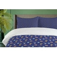 thumbnail image 4 of Ambesonne Alien Duvet Cover Sets, Cosmic Outer World Objects, 2-King, Indigo Multicolor, 4 of 6