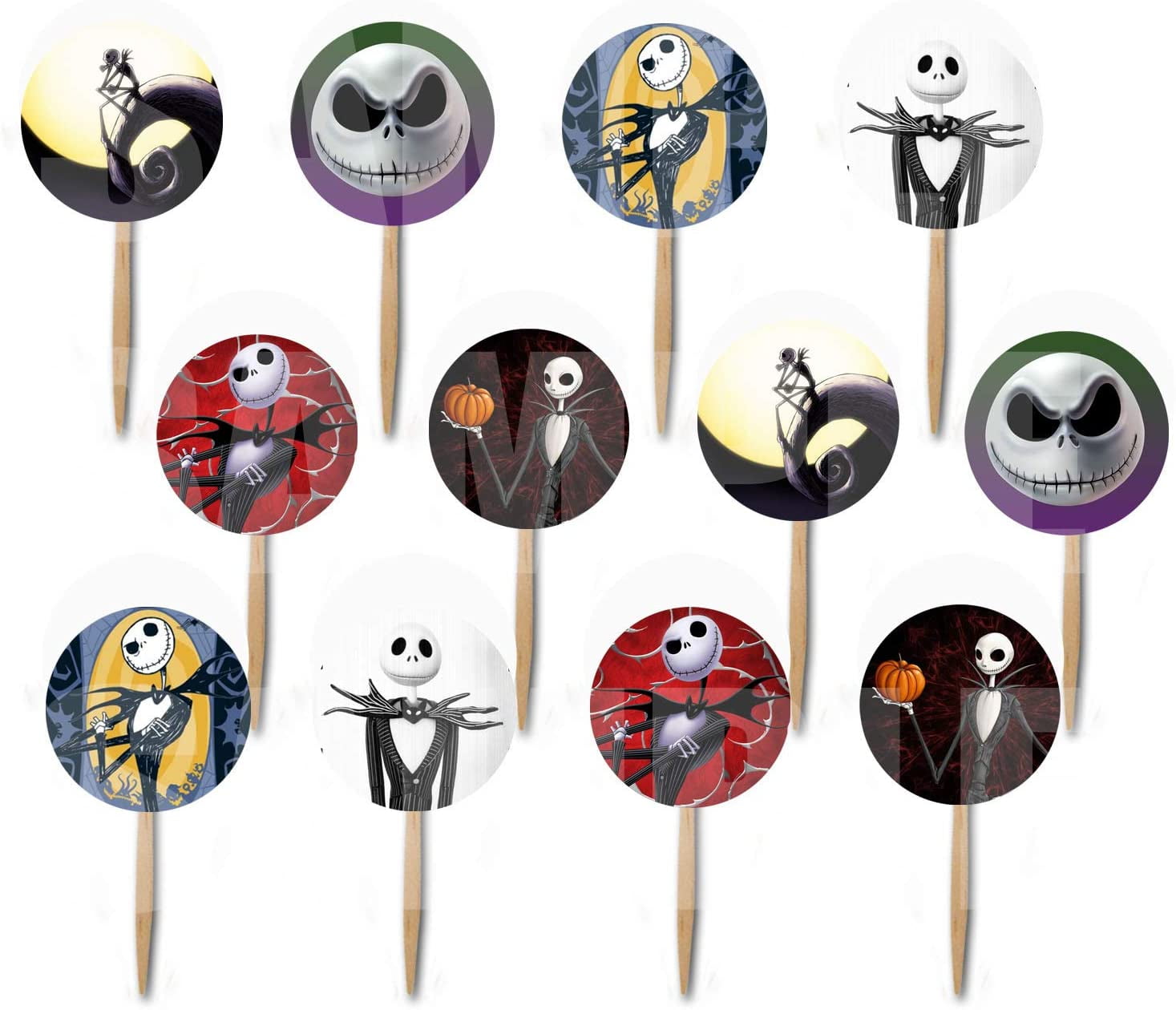 Party Over Here Jack Skellington DoubleSided Cupcake