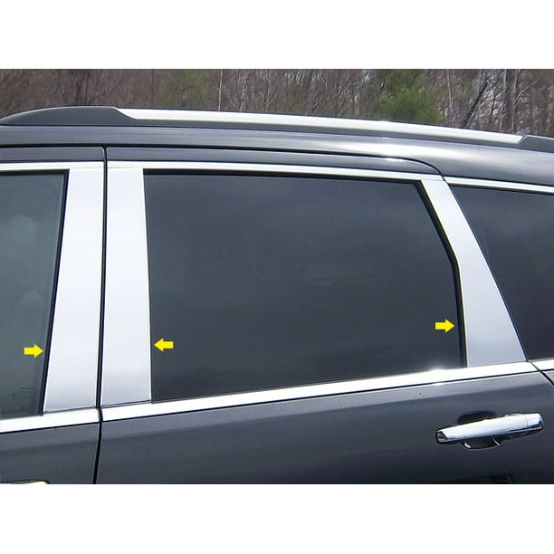 Stainless Steel Pillar Trim 6pc Fits 11 Jeep Grand Cherokee Pp Qaa Walmart Com Walmart Com