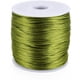 thumbnail image 1 of 1 rollo de cordón satinado de nailon color verde oliva, 1 mm, 76,55 yardas (70 m)/rollo, 1 of 3