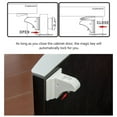 thumbnail image 6 of KONTONTY 10Pcs Adhesive Magnetic Locks for Cabinets in White ABS, 6 of 8