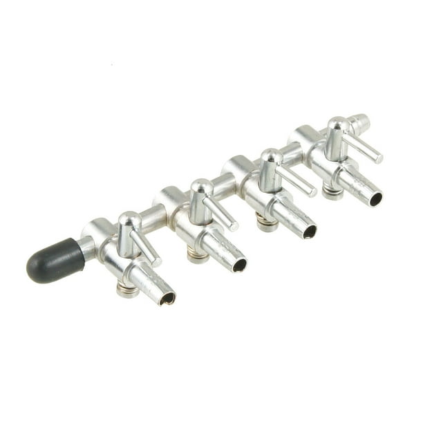 Metal 4way Water Air Flow Control Valve for Fish Tank Aquarium