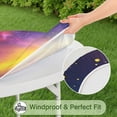 thumbnail image 5 of Colorful Galaxy Pattern Round Fitted Tablecloth with Elastic Edge,Dining Table Cover Waterproof,Outdoor Round Tablecloth for Camping,Dining,Indoor and Outdoor, 5 of 7