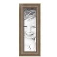thumbnail image 2 of ArtToFrames 4" x 13" Aged White Gold Picture Frame, 4x13 inch Silver Wood Poster Frame (WOM-2036),  Pack, 2 of 7