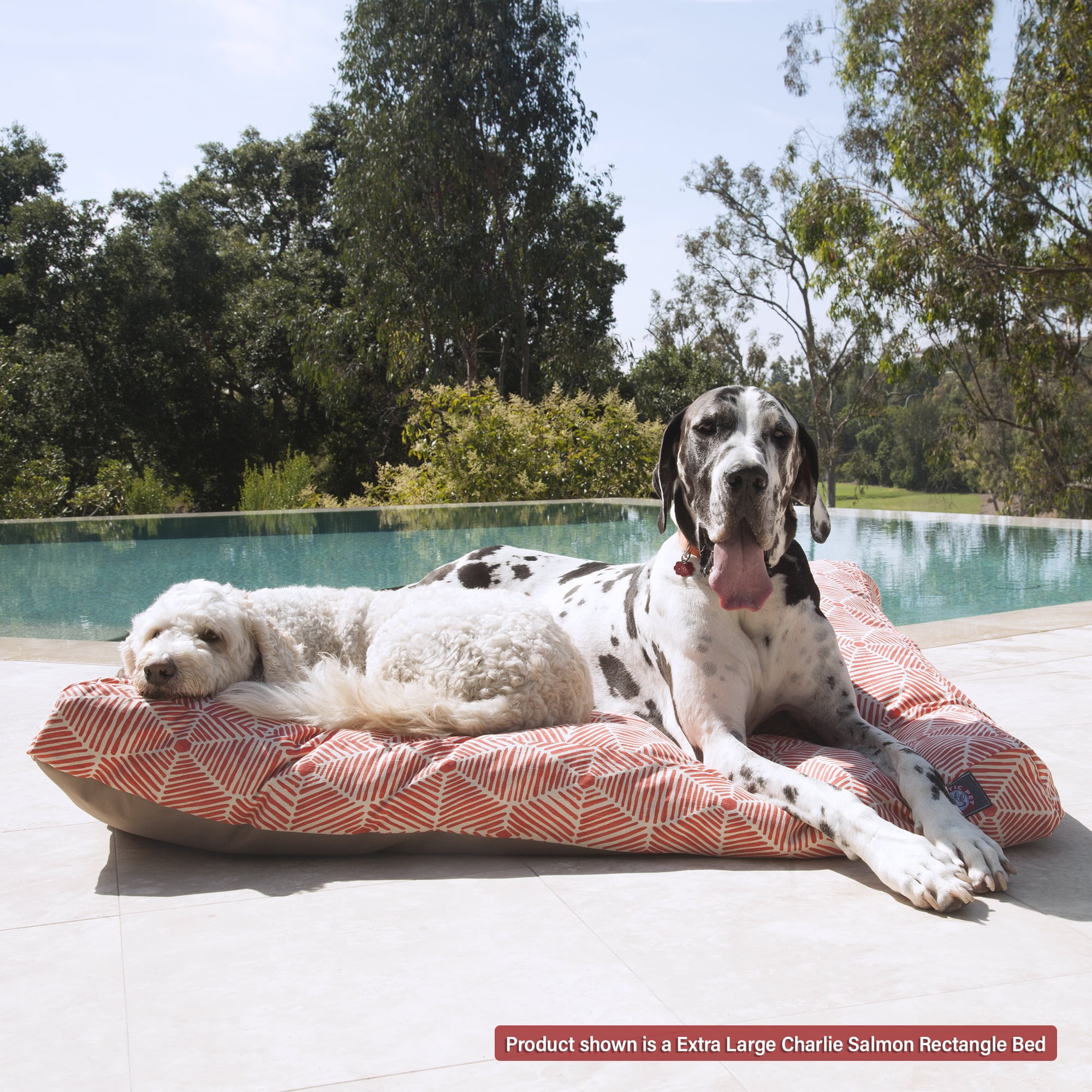 Majestic Pet | Charlie Rectangle Pet Bed For Dogs, Removable Cover, Beige Metallic, Medium