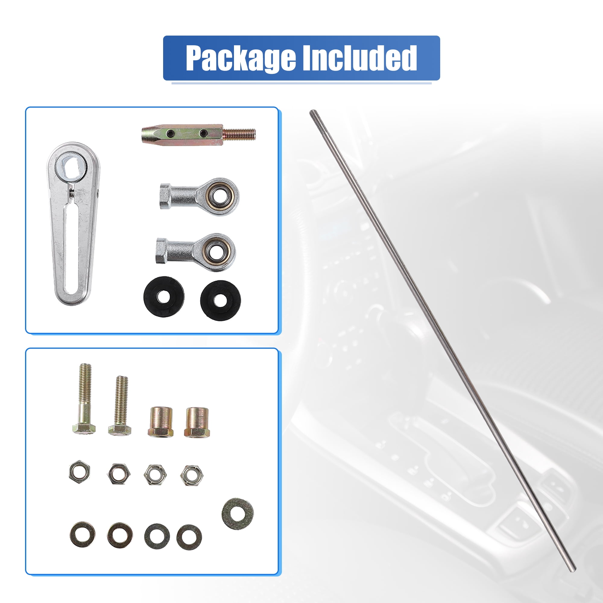 Unique Bargains Adjustable Transmission Column Shift Linkage for GM for Chevrolet TH-350