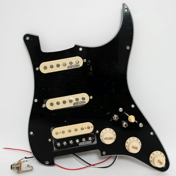 SSH Guitar Prewired Loaded Pickguard, Alnico 5 Humbucker Pickups Set for Fender Strat Guitar Parts