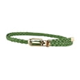 thumbnail image 4 of Cinturón fino para mujer, cinturón informal para la cintura, ideal para jeans, suéteres, cumpleaños y uso diario en primavera. Verde, 4 of 9