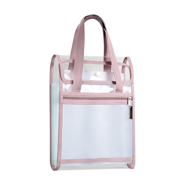 Handheld Book Bag Thickened Tutoring Bag Elementary School Tutoring Bag Double-layer Large Capacity Mesh Textbook Storage Bag
