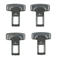 thumbnail image 1 of unids/set cinturón de seguridad de asiento de coche hebillas de tope cancelador de alarma fibra de carbono aleación de aluminio Universal, 1 of 5