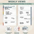 thumbnail image 5 of bloom daily planners 2026 Weekly & Monthly Planner, 5.5" x 8.25", Brilliant Brushstrokes, Soft Cover with Stickers & Bookmark, 5 of 18