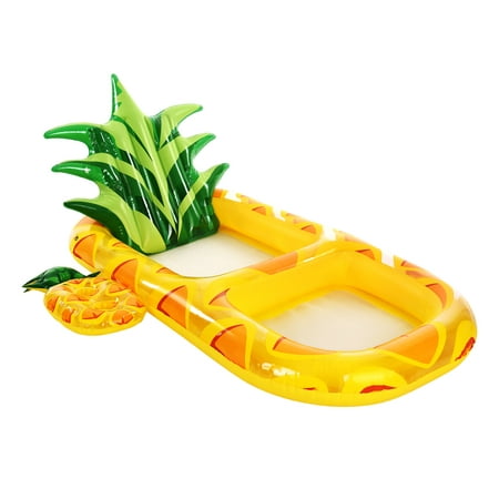 

Anself Inflatable Lounging Swimming Pool Float Pineapple Chair Hammock with Mesh Bottom Backrest Cup Holders for Adults