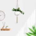 thumbnail image 1 of onlyliua Ofertas Flash Cesta Colgante para Plantas Decoración de Interiores Madera Decorativas, 1 of 3