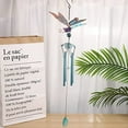 thumbnail image 4 of ABPETE Luminous Dragonfly Butterfly Wind Chimes-Creative Hanging Glow in Dark Night Outdoor Windchimes Decoration for Home Garden Window Yard Patio (Dragonfly) Blue, 4 of 8