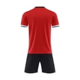thumbnail image 4 of Odeerbi 6-16 Años Niños Verano Atletismo Trajes de Secado Rápido Deportes Running Tops Pantalones Cortos Conjunto Transpirable de Manga Corta Cuello Redondo Top Shorts, 4 of 6