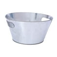 thumbnail image 3 of Metal de hielo Bebida de bebida helado decoración metal galvanizado bañera ovalada bebida de bebida cubo de cerveza para barra de baño bar de boda, 3 of 8