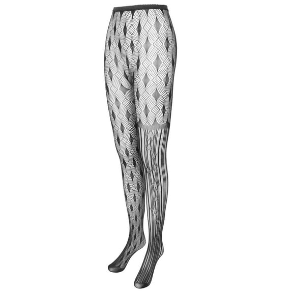 Raindrops Women Pantyhose Tights Stockings Tights Asymmetrical Pattern Leggings High Stockings