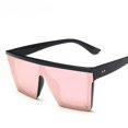 thumbnail image 3 of Gafas de sol de montura grande de tendencia europea y americana, gafas de sol retro de una pieza personalizadas para hombre, gafas de calle para mujer, 3 of 5