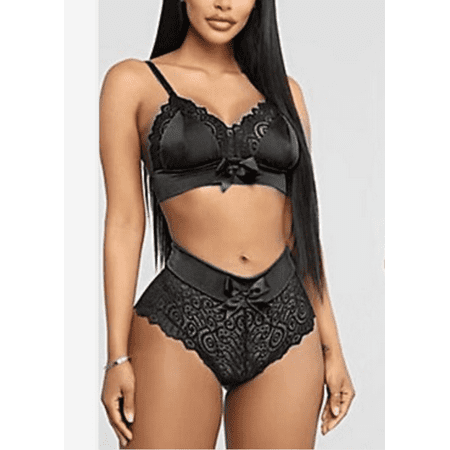 

LSFYSZD Women Lace Sleeping See-Through Floral Bowknot Lingerie Briefs