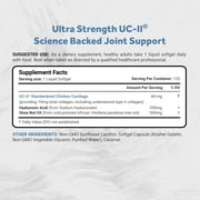 Naturalis UC-II 40 mg with Hyaluronic Acid | Enhanced Undenatured Type II Collagen for Better Joint Health | 120 Softgels