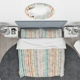 thumbnail image 3 of Designart 'Grunge Line' Mid-Century Modern Bedding Set - Duvet Cover & Shams, 3 of 4