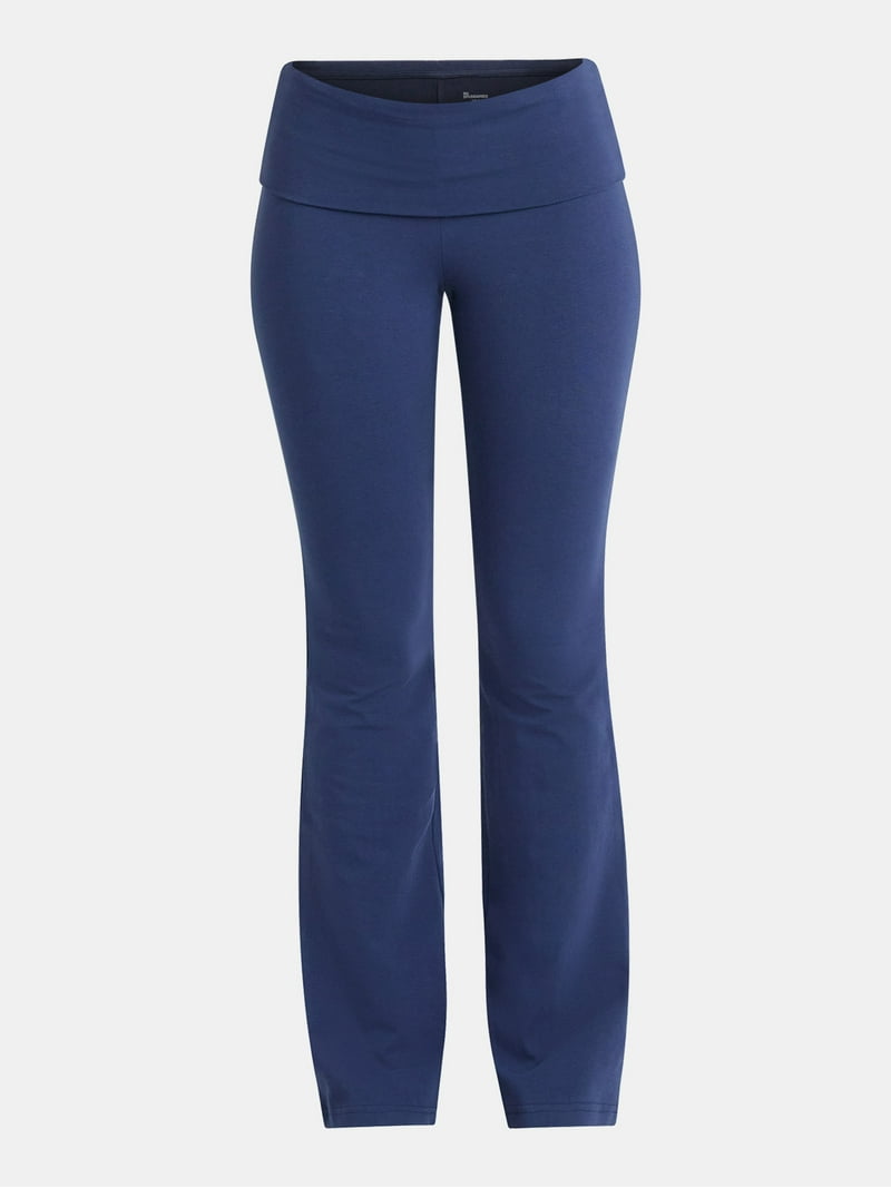 No Boundaries Flare Pants with Foldover Waistband, 32'' Inseam