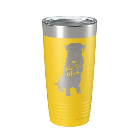 

Labrador Retriever Lab Mom Tumbler Dog Travel Mug Gift Insulated Laser Engraved Coffee Cup 20 oz Yellow