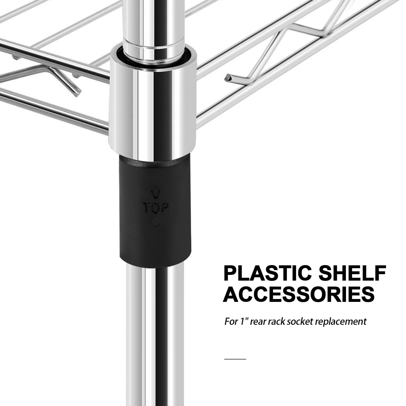 74Packs Wire Shelf Clips Wire Shelving Shelf Lock Clips for 1 Inch