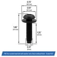 thumbnail image 3 of M8 Torx Screw Bolts Replacement for Jeep Wrangler JK 2007-2018 - Pillars, Windshield Frame, Hinges, Hard Full Doors, Hard Door Hinges, Half Doors, Roll Bar - 06508953AA (4 Pack), 3 of 5