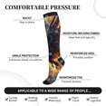 thumbnail image 3 of Lsque Golden Sky Bald Eagle Pattern Sport Compression Socks for Men & Women 15-20 mmHg Knee High Nurse Pregnant Running Medical and Travel Athletic, 3 of 5