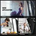 thumbnail image 3 of NEEWER 12"x47" Quick Setup Foldable Rectangular Strip Softbox Bowens Mount with Diffusers/Honeycomb Grid/Bag, Compatible with Godox Aputure 120d Video, 3 of 8