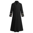 thumbnail image 3 of Vestido musulmán IDOPIP Abaya con hijab para niñas de 5 a 6 años, negro, 3 of 7