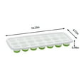 thumbnail image 3 of Stackable Ice Cube Tray with Spill-Proof Lid for Cocktails and Freezer, Easy Release BPA-Free, 21 Compartment, Red Green Blue, 3 of 6