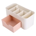 thumbnail image 2 of Multifunctional Desk Desktop Organizer Drawer Stationery Holder Makeup Storage Box Home Pink, 2 of 4