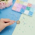 thumbnail image 3 of PH 1500pcs Candy Color Seed Beads 15 Colors Glass Beads 6/0 4mm Waist Beads Spacer Beads Tiny Glass Bead Kit for DIY Crafts Supplies Earrings Necklaces Bracelet Jewelry Making Colorful DIY, 3 of 9