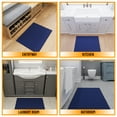 thumbnail image 4 of Ottomanson Solid Indoor Doormat 2'3" x 3' - Non Slip Low Pile Area Rug for Entryway, Navy, 4 of 11