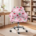 thumbnail image 2 of Xixirimido Cherry and Cherry Blossom Pattern Office Chair Covers Computer Stretch Accent Dining Chair Covers Swivel Desk Chair Armrest Slipcover for Mid-Back Rotating Chairs, 2 of 7
