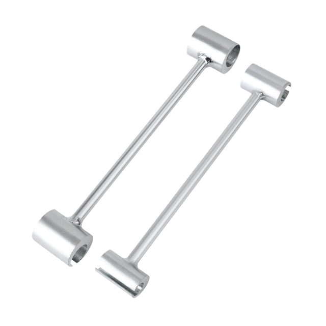 Llave de Ajuste de Espacio para Bisagras Soledad 2 Piezas Acero Resistente Plata