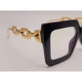 thumbnail image 4 of Bridesmaid gift Big Rectangle Unisex Luxury Sunglasses Vintage Punk, 4 of 7