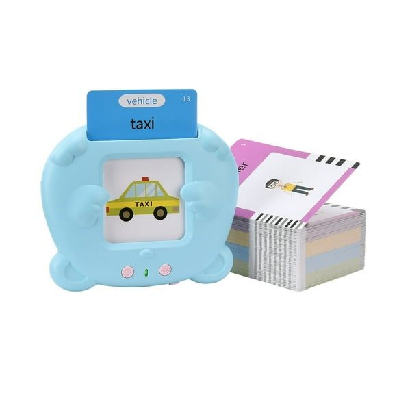 DEBGFS Smart Card Reader Kids Toys English Speaking Kids Toys Toys Educational Toys Learning Toys Speech Delay Toys for Boys girls 3-6 years,blue