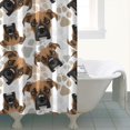 thumbnail image 4 of Cute Doberman and Dog Footprint Shower Curtain 84"x72" ,Bathroom Decorative Shower Curtains Set with 12 Hooks,Modern Waterproof Washable Shower Curtain, 4 of 6