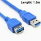 thumbnail image 1 of Cable de extensión USB 3.0, cable de datos SuperSpeed de hasta 5 Gbit/s, cable de carga, USB 3.0 tipo A hembra a macho, 9 pines, 1 of 8
