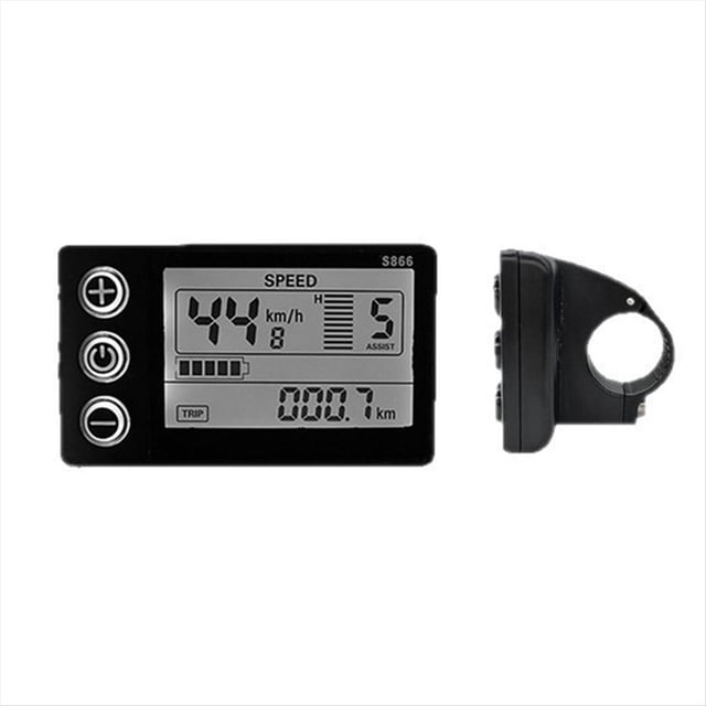 Pantalla LCD para Bicicleta Eléctrica S866, Controlador Inteligente, Panel de Bicicleta Eléctrica, Enchufe SM, 36 V