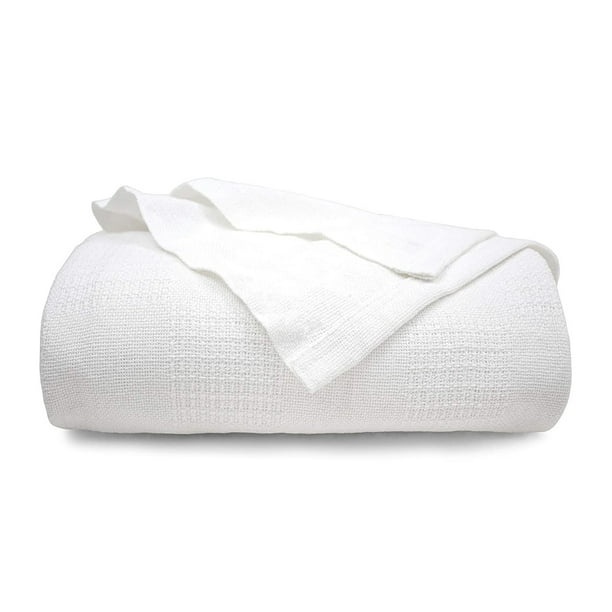 TL Care Health, Hospital Blanket, Cotton Knit, for Medical , Twin Bed